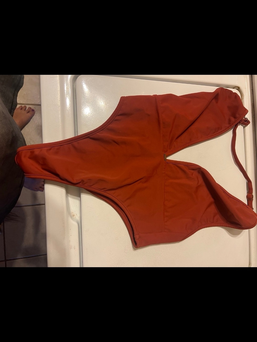Gooseberry intimates swimsuit/body suit in burnt orange Large